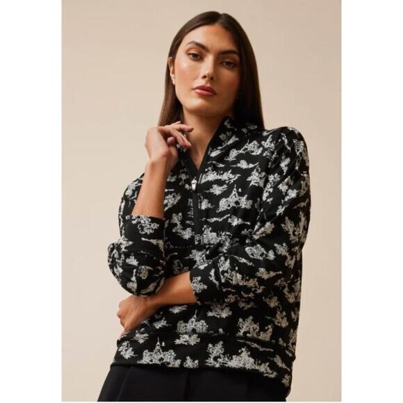 Greyson Womens Paris of The West Kristina Half Zip Pullover Hoodie Black Medium - Picture 12 of 12